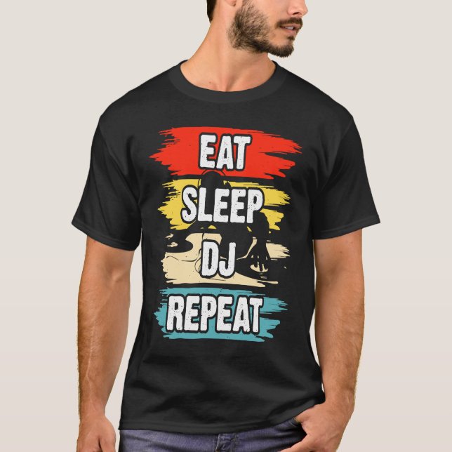 Öat viloläge DJ Repetera 1 T Shirt (Framsida)