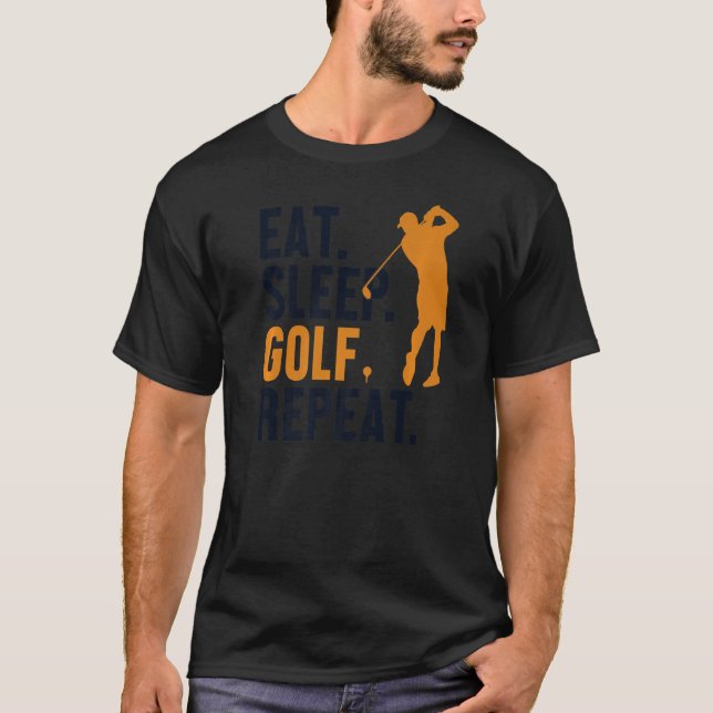 Öat viloläge Golf Repeat Player Pro Golfer Golfing T Shirt (Framsida)