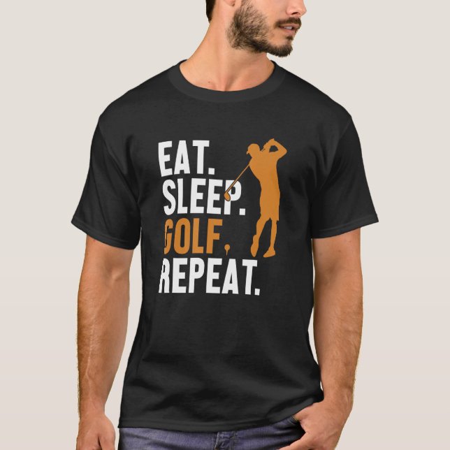 Öat viloläge Golf Repeat Player Pro Golfer Golfing T Shirt (Framsida)