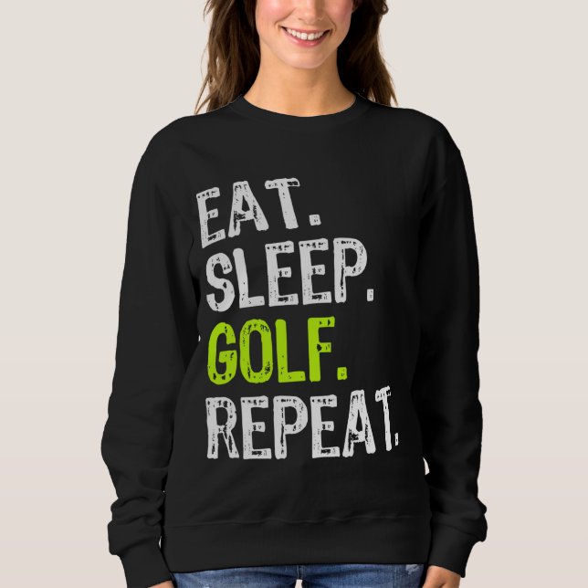 Öat viloläge Golf Upprepa Golfer Golfing Funny T Shirt (Framsida)