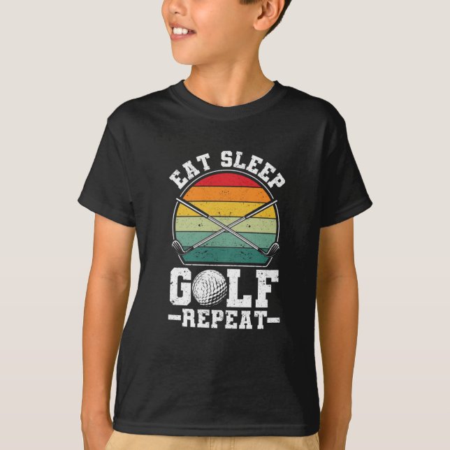Öat viloläge Golf Upprepa Golfing Player Golfer Fu T Shirt (Framsida)