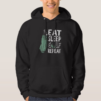 Öat viloläge Golf Upprepa Vintage Golfer Golfing O Hoodie