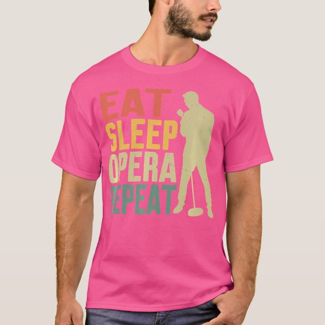Öat viloläge Opera Repeat Opera Singer T Shirt (Framsida)