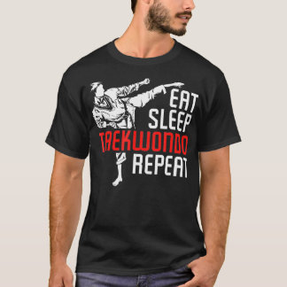Öat viloläge Taekwondo Repeat Taekwondo 3 T Shirt