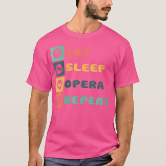 Öat viloläge Upprepa Singer Singing Musician Mus T Shirt