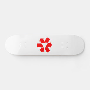 Oåtervinningssymbol Mini Skateboard Bräda 18,5 Cm