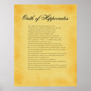 Oath of Hippokrates, målarnas utseende Poster
