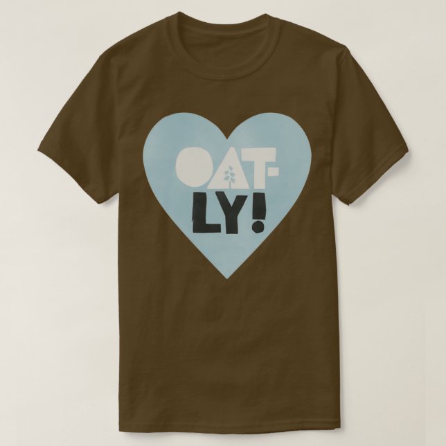 Oatly Heart  T Shirt (Design framsida)