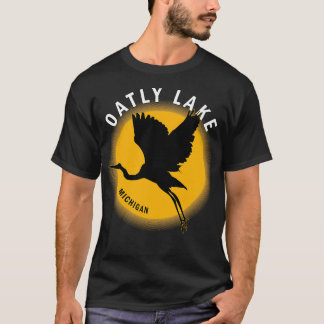 Oatly Sjö i Michigan Heron Sunrise T Shirt