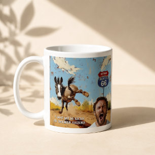 Oatman Arizona Åsna Route 66 Foto Present Kaffemugg