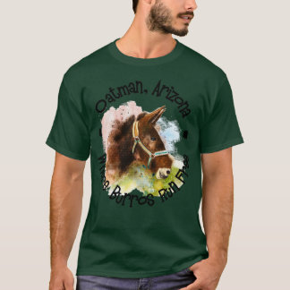 Oatman Arizona där Burros Springa är fritt T Shirt