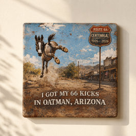 Oatman Arizona Route 66 Åsna Sparkar Magnet