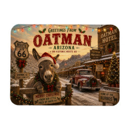 Oatman Arizona Route 66 jul-donkey kylskåp Magnet