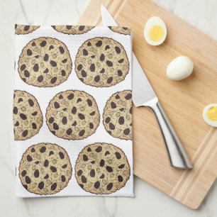 Oatmjöl Raisin Cookies Baking Bake Sale Food Kökshandduk