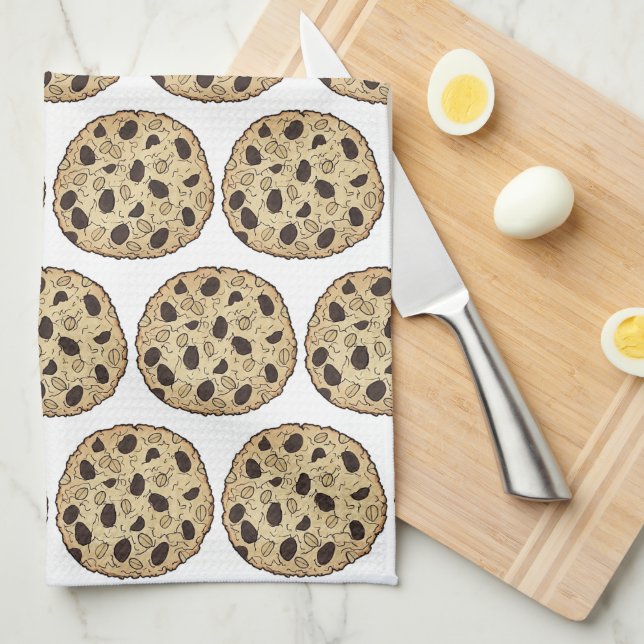Oatmjöl Raisin Cookies Baking Bake Sale Food Kökshandduk (Vikt i Fjärdedel)