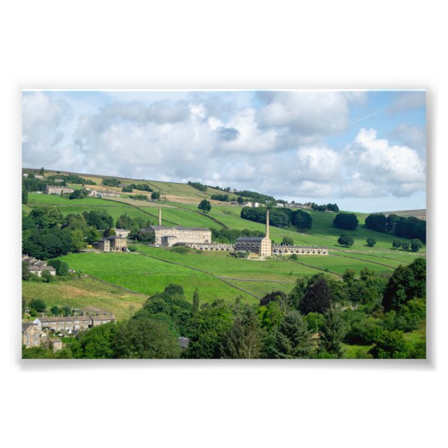 Oats Royd Mill - Historiskt landskap i Yorkshire Fototryck (Framsidan)