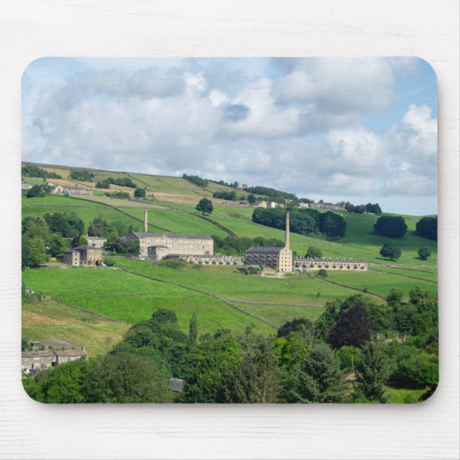 Oats Royd Mill - Historiskt landskap i Yorkshire Musmatta (Framsidan)