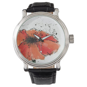 Oavkortad blom för blomma armbandsur