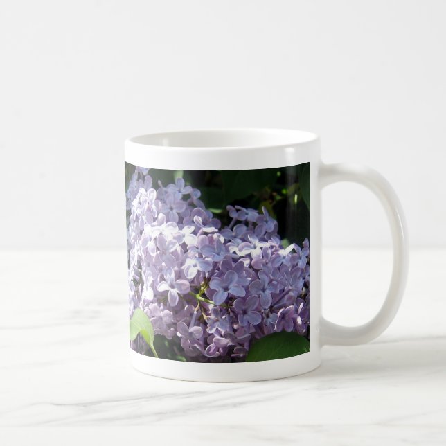 Oavkortad blom för lilor kaffemugg (Höger)