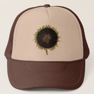 Oavkortad blom för solros truckerkeps