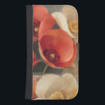 Oavkortad blom för vallmor plånboksfodral<br><div class="desc">© Albena Hristova/vild Apple.  Röd och för vitvallmor oavkortad blom. Ett underbart dekorativt avbildar för blommaälskare.</div>