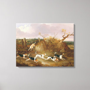 Oavkortat skrik för Beagles, 1845 (olja på kanfa Canvastryck