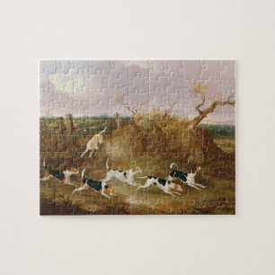 Oavkortat skrik för Beagles, 1845 (olja på kanfa Pussel