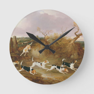 Oavkortat skrik för Beagles, 1845 (olja på kanfas) Rund Klocka