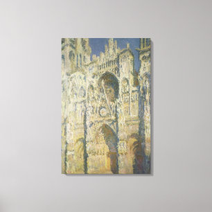 Oavkortat solljus för Claude Monet Rouen Canvastryck