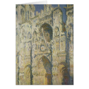 Oavkortat solljus för Claude Monet Rouen Hälsningskort