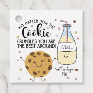 oavsett hur cookie krumbles-volontären föredrar gåvor etiketter