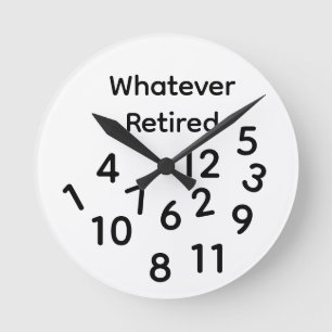Oavsett Pensionerad Rund Klocka