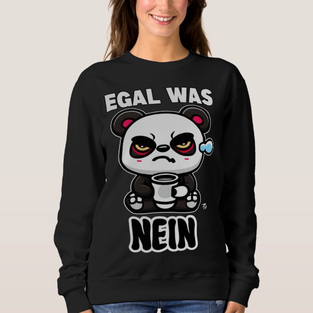 oavsett vad nej Grumpy Panda T Shirt (Framsida)