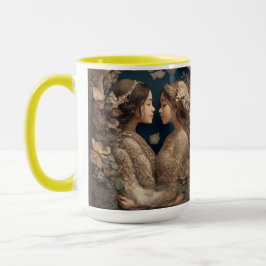 Oavskiljbara obligationer: Konst som firar bästa v Mugg