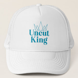 Oavskuren Kung Hat - White Keps