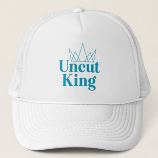 Oavskuren Kung Hat - White Keps