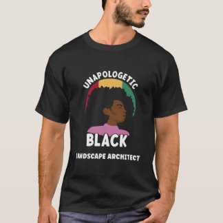Oavskyldig svart landskapsarkitekt Afro Junent T Shirt
