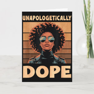 Oavskyldigt afro kvinna vintage 70-tal  kort