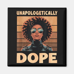 Oavskyldigt afro kvinna vintage 70-tal magnet