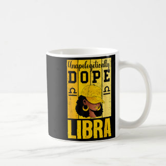 Oavskyldigt Libra Svart Kvinna Krage Zodiak Kaffemugg