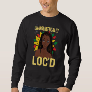 Oavskyldigt LOC'D Svarta historiemånadens melanin Lång Ärmad Tröja