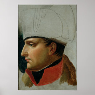 Oavslutad Porträtt i Napoleon I Poster