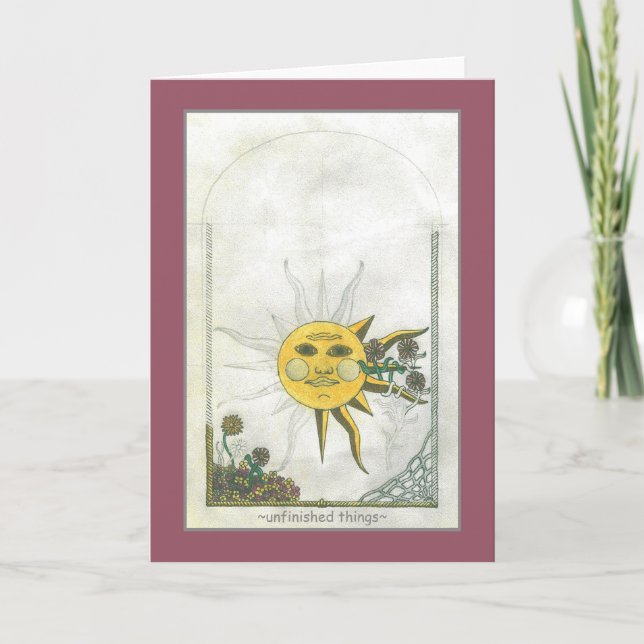 Oavslutat gratulationskort för Sak Kort (Framsida)