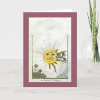 Oavslutat gratulationskort för Sak Kort