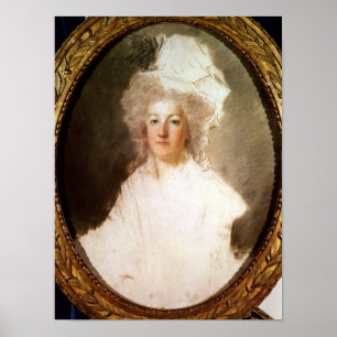 Oavslutat porträtt av Marie-Antoinette Poster