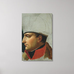 Oavslutat porträtt av Napoleon mig Canvastryck