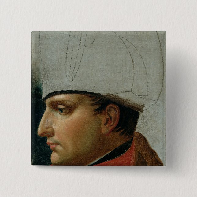 Oavslutat porträtt av Napoleon mig Knapp (Framsida)