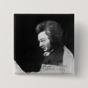Oavslutat porträtt av Wolfgang Amadeus Mozart Knapp