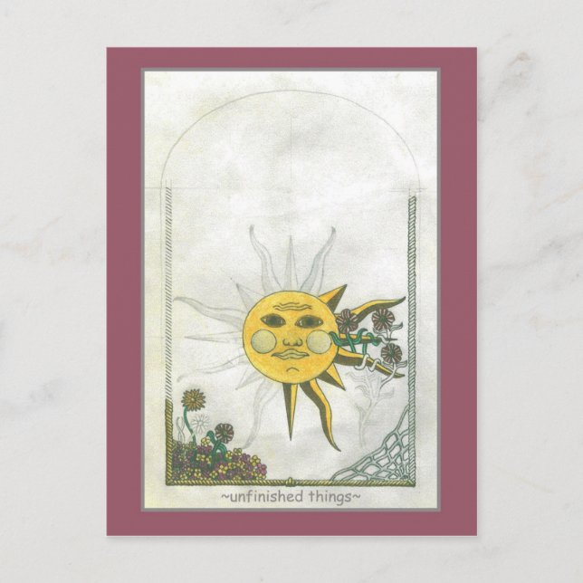 Oavslutat vykort för Sak (Framsida)