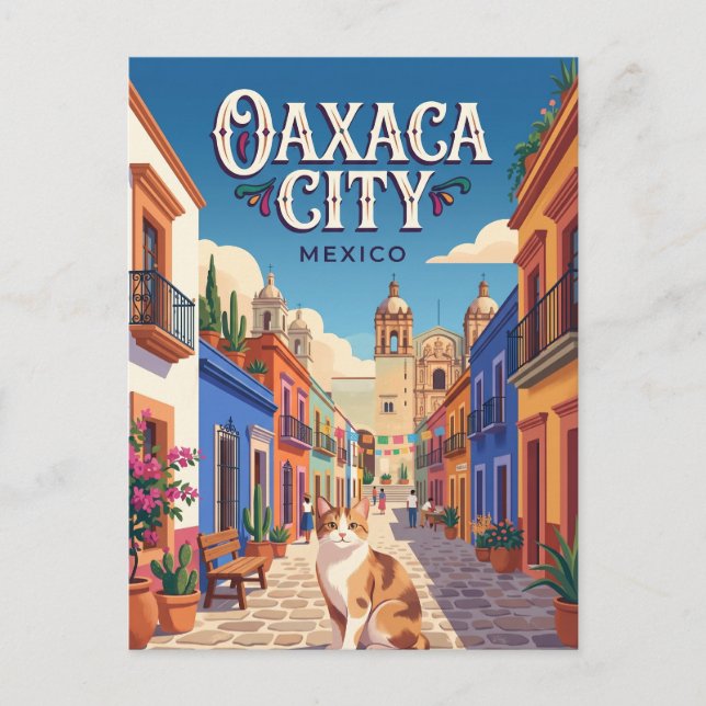 Oaxaca de Juárez Mexiko Vykort (Framsida)